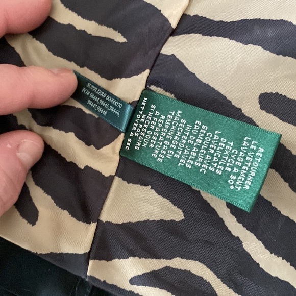 LAUREN Ralph Lauren golden logo branded hardware coat jacket black Sz US S - Picture 8 of 17